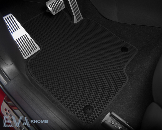 Коврики ЭВА "EVA ромб" для Lexus RX350 IV (suv / GGL25) 2015 - 2019, черные, 4шт.