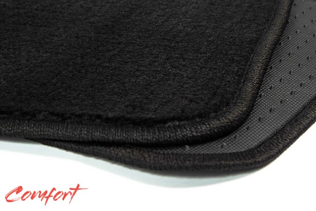 Коврики текстильные "Комфорт" для Infiniti QX60 (suv, гибрид) 2014 - 2016, черные, 3шт.