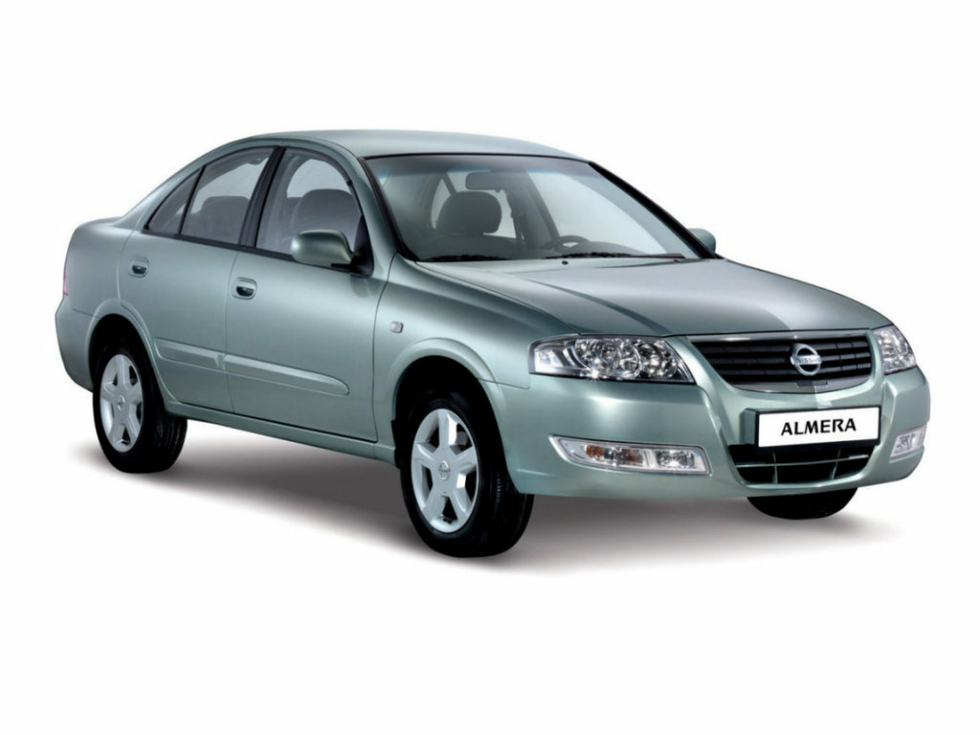 Коврики текстильные "Стандарт" для Nissan Almera Сlassic (седан / B10) 2006 - 2012, черные, 2шт.