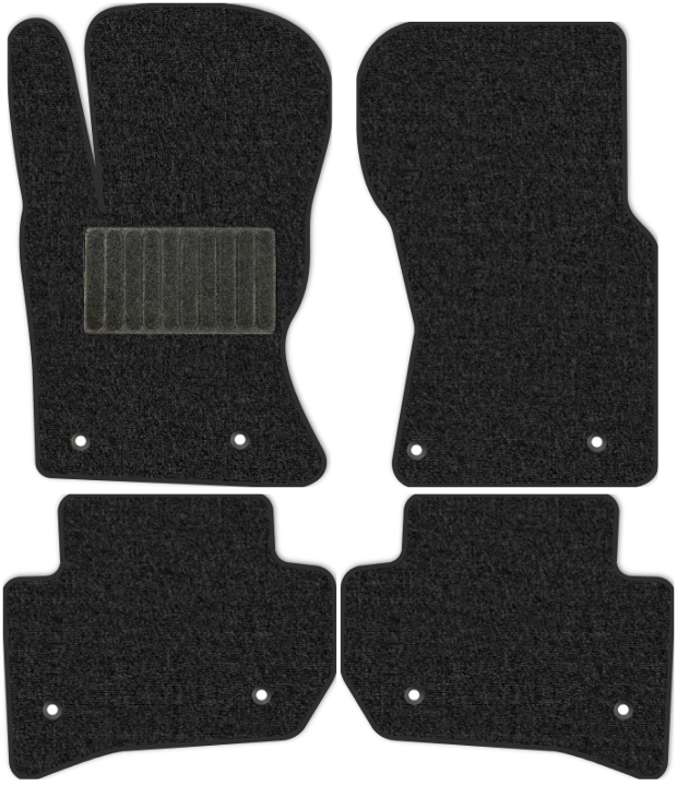 Коврики текстильные "Комфорт" для Jaguar F-Pace I (suv / X751) 2020 - Н.В., темно-серые, 4шт.