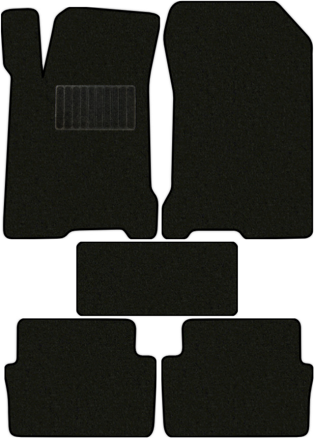 Коврики текстильные "Классик" для Renault Laguna III (хэтчбек 5 дв / BT) 2007 - 2010, черные, 5шт.