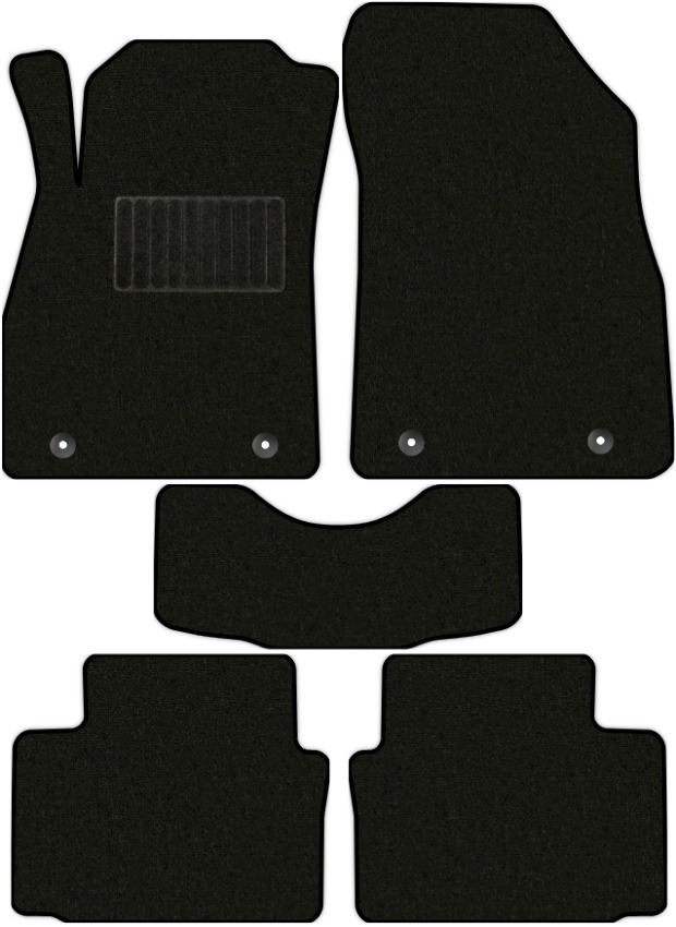 Коврики текстильные "Стандарт" для Opel Insignia I (седан / 0G-A) 2008 - 2013, черные, 5шт.