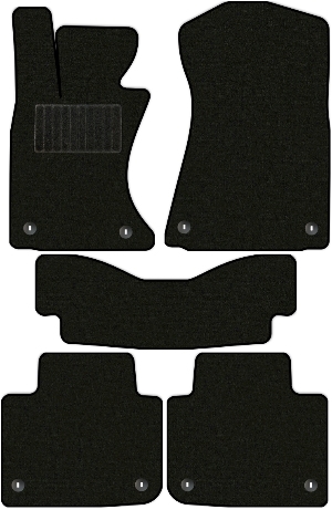 Коврики текстильные "Стандарт" для Lexus GS350 IV (седан / L10) 2011 - 2016, черные, 5шт.