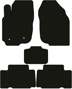 Коврики "Стандарт" в салон Toyota Rav4 III (suv / ACA30, ACA31) 2005 - 2008, черные 5шт.