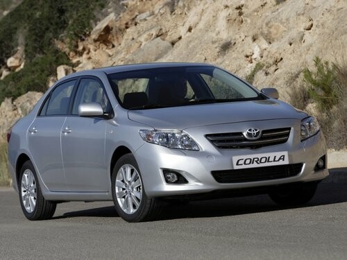 Коврики текстильные "Классик" для Toyota Corolla (седан / NRE150, ZZE150, ZRE151 ) 2006 - 2010, темно-серые, 5шт.