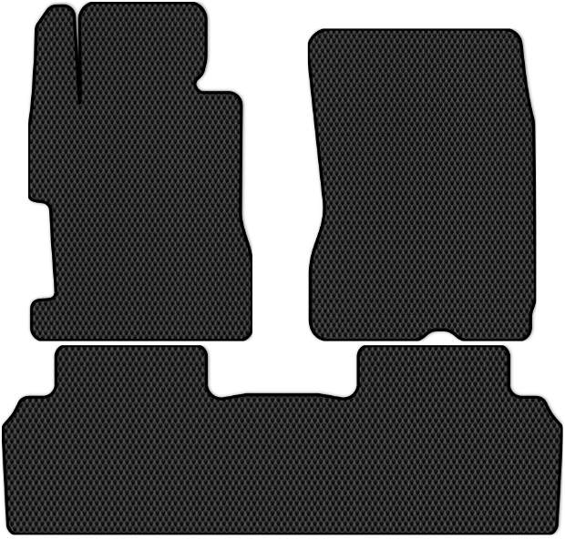 Коврики ЭВА "EVA ромб" для Honda Civic (седан / FD7) 2009 - 2011, черные, 3шт.
